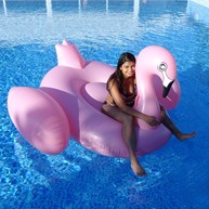 Flamingo - Stor oppblåsbar bademadrass