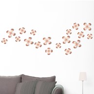Veggdekor – Blomster (9-pakk)